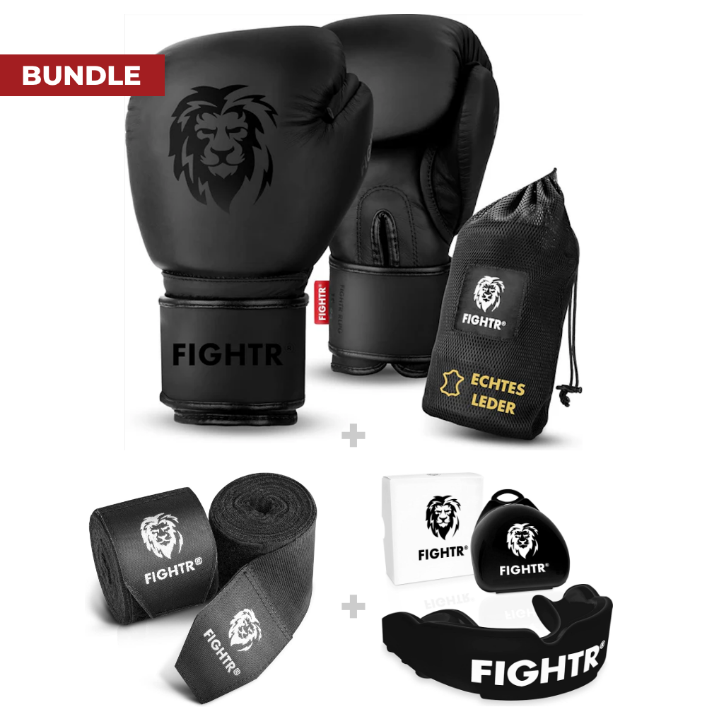 boxing handschuhe kaufen Profi Set mit Boxhandschuhen aus echtem Leder & Anti-Platz-Garantie – FIGHTR