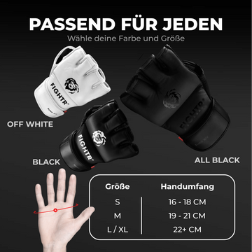 handumfang handschuhe FIGHTR MMA Pro Trainingshandschuhe