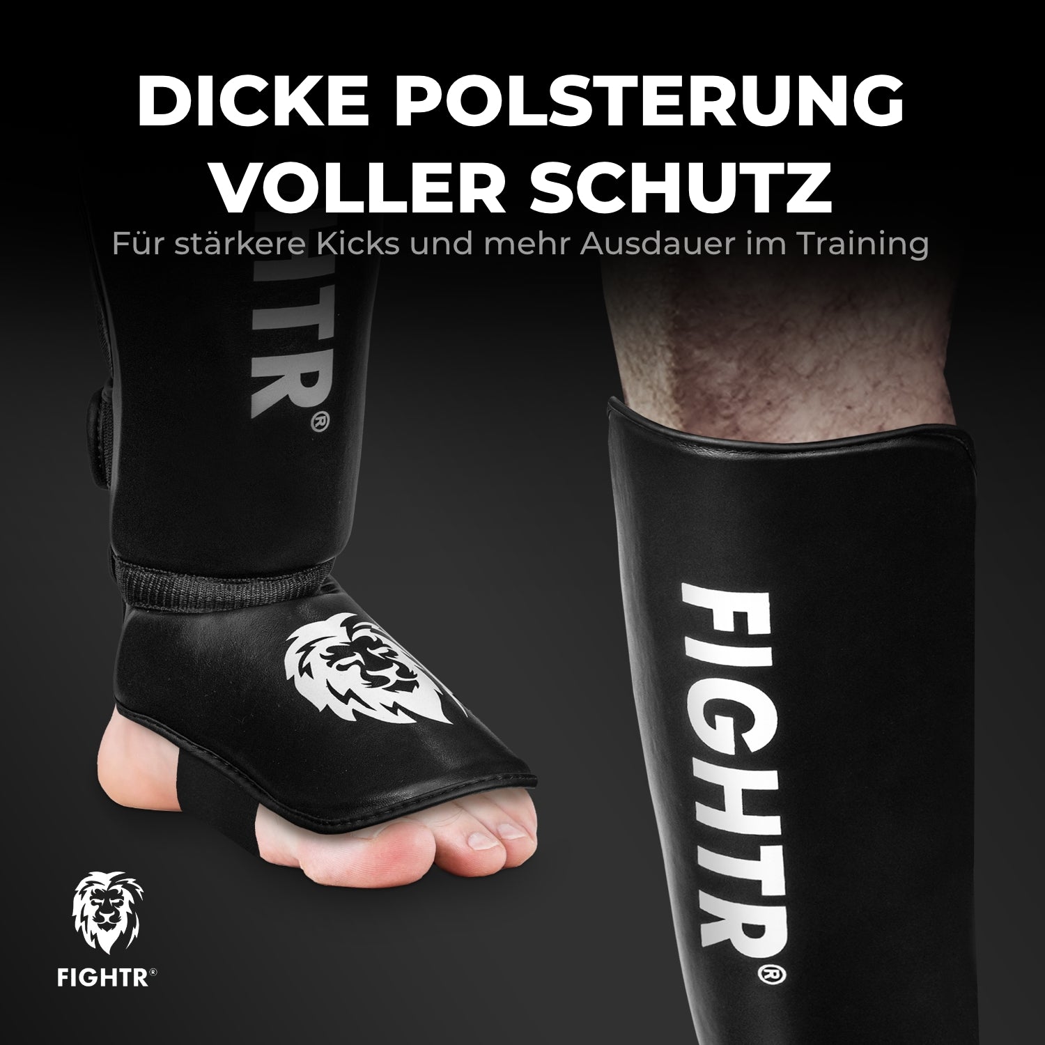 Dicke Schienbeinschoner Kickboxen Protect