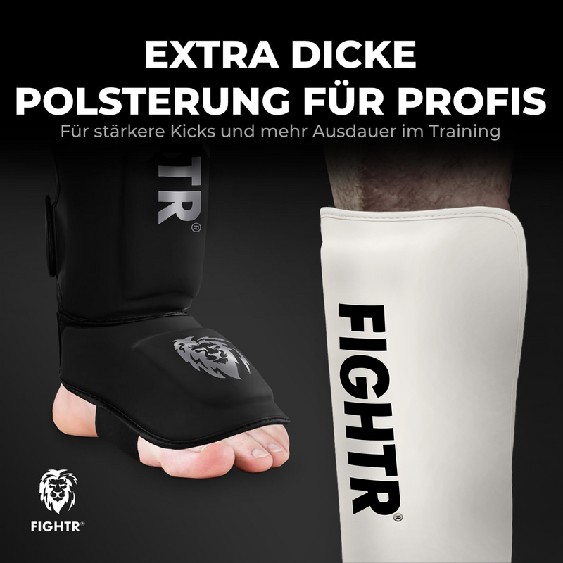 PRIME Schienbeinschoner Echtes Leder & extra Dick