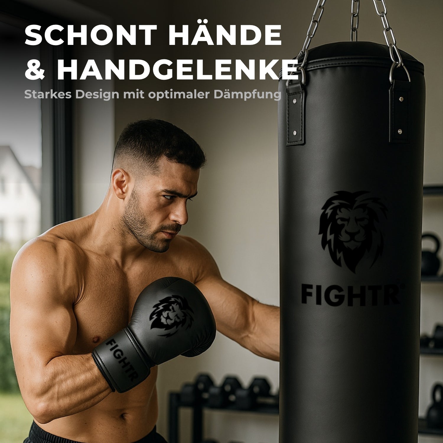Saco de boxeo de 120 x 35 cm 